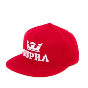 Supra Accessories ABOVE SNAP Hats Formula Red/White | US-25665